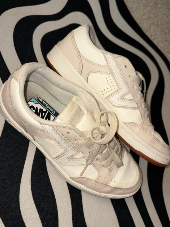 Vans Shoes - Vans Women’s Low-Top Cream and White Lace-Up Sneakers